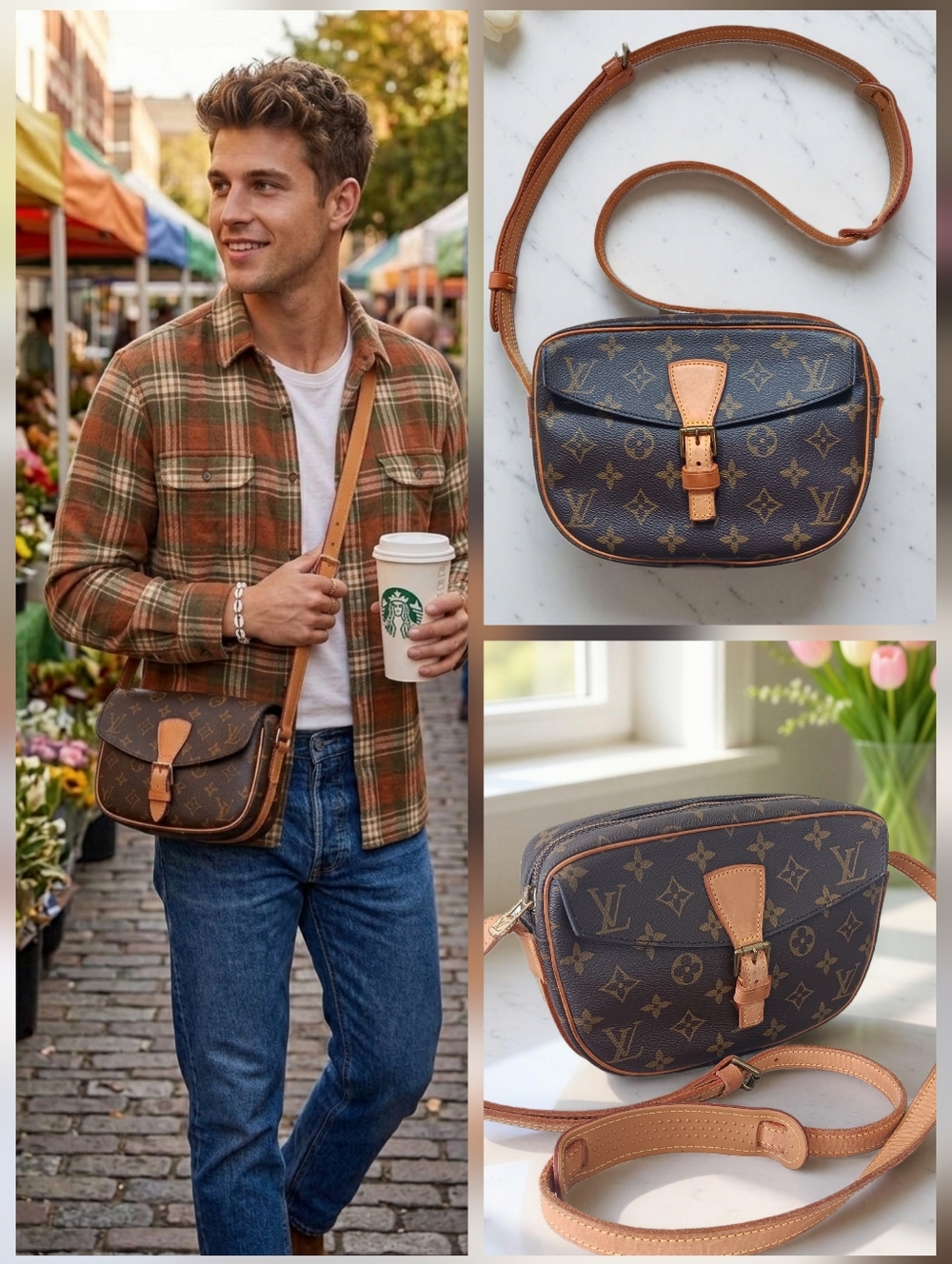 Louis Vuitton Monogram Jeune Fille PM Crossbody Vintage 1990 PRISTINE ✨️